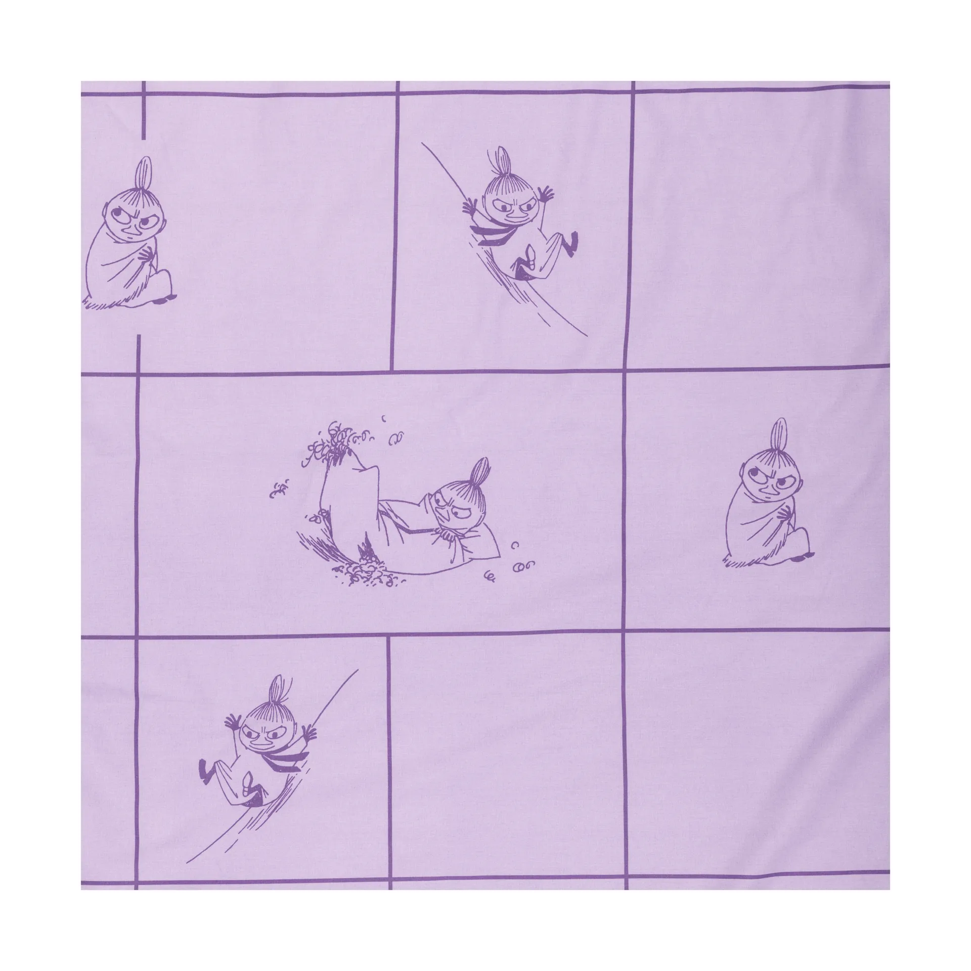 Mumin bäddset 150x210 cm, Lilla My, lila Moomin Arabia