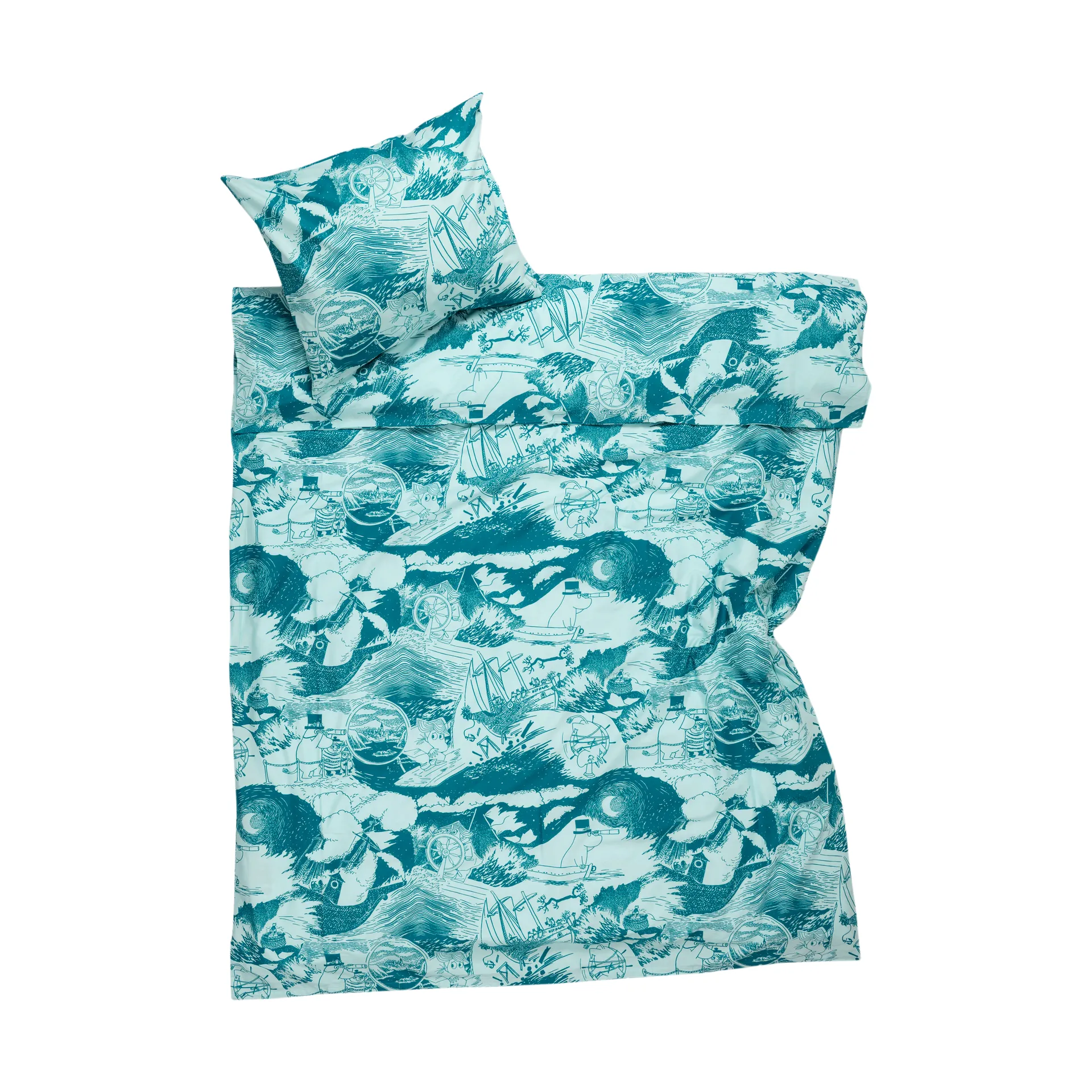 Mumin bäddset 150x210 cm, Segling Moomin Arabia