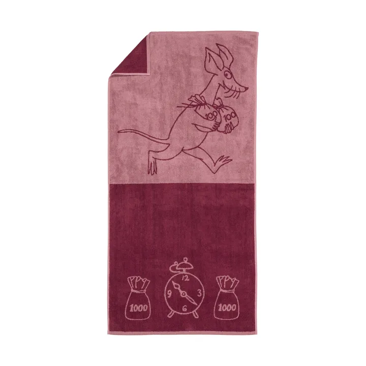Mumin badhandduk 70x140 cm - Sniff, malva - Moomin Arabia