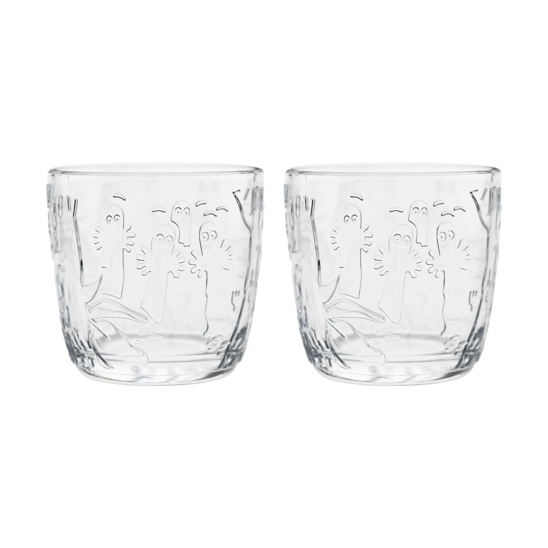 Mumin glas 28 cl 2-pack, Klar Moomin Arabia
