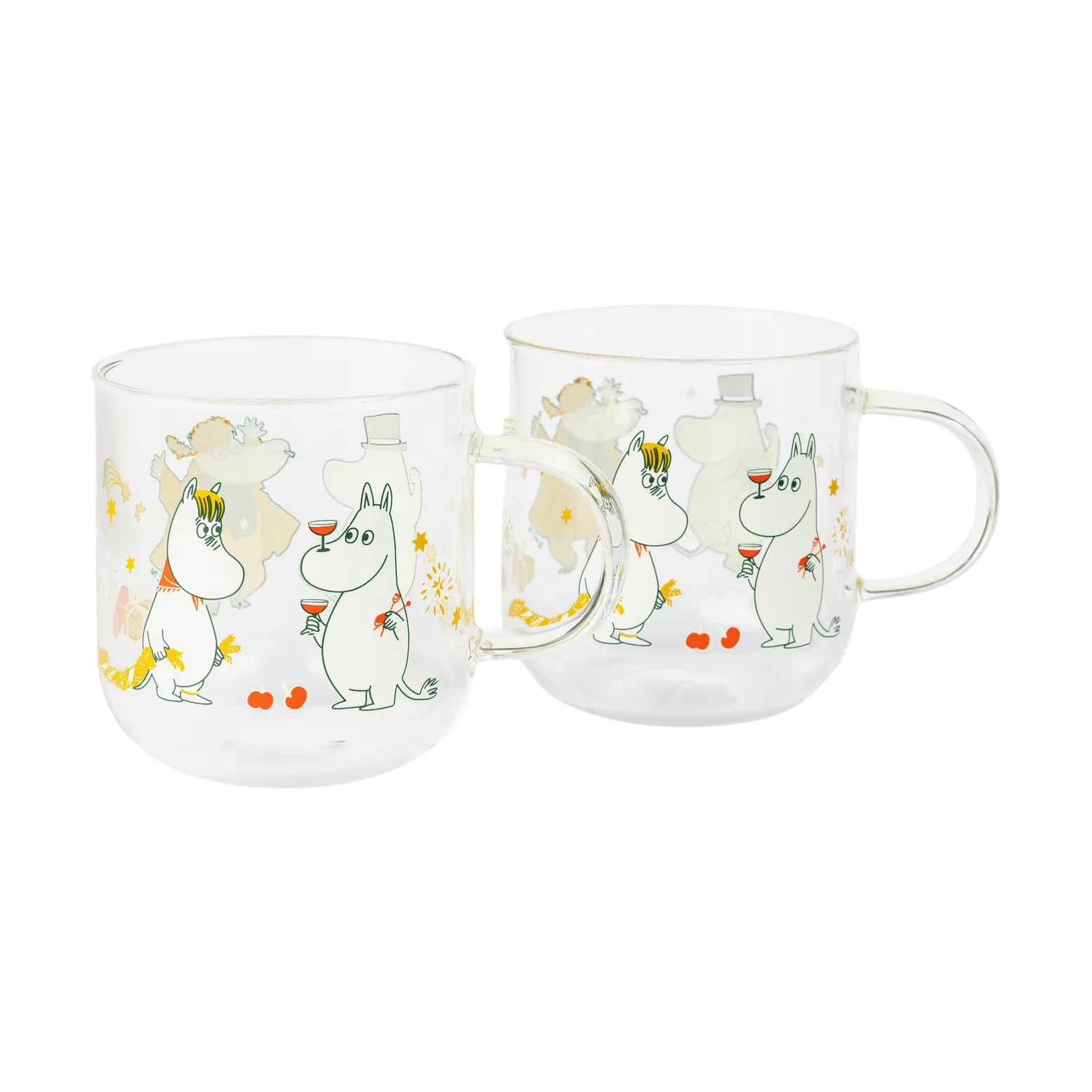 Moomin Arabia Mumin glasmugg Kärleksgåva, 30 cl, 2-pack