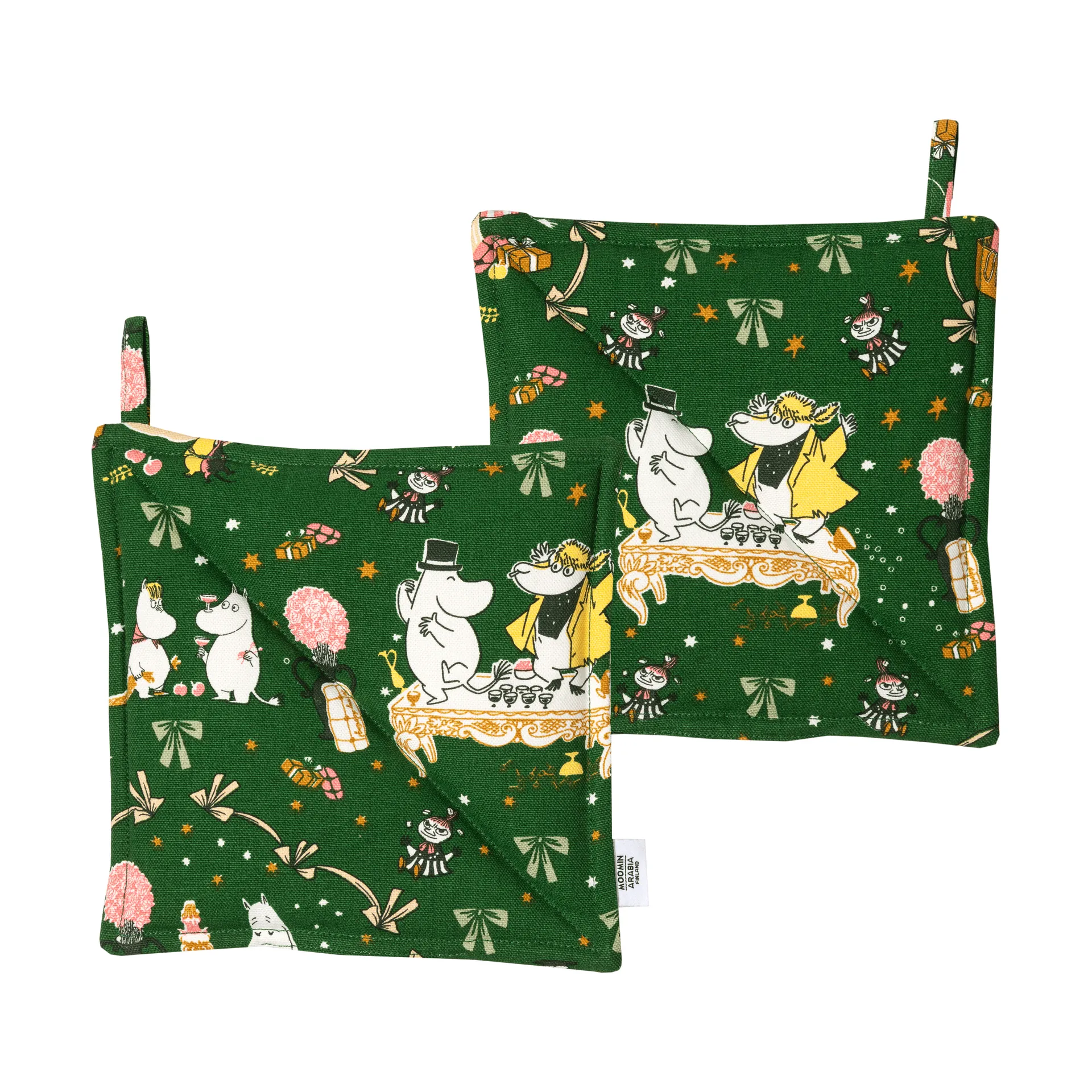 Mumin grytlapp, Kärleksgåva, 22x22 cm, 2-pack Moomin Arabia
