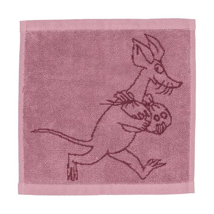 Mumin handduk 25x25 cm - Sniff, malva - Moomin Arabia