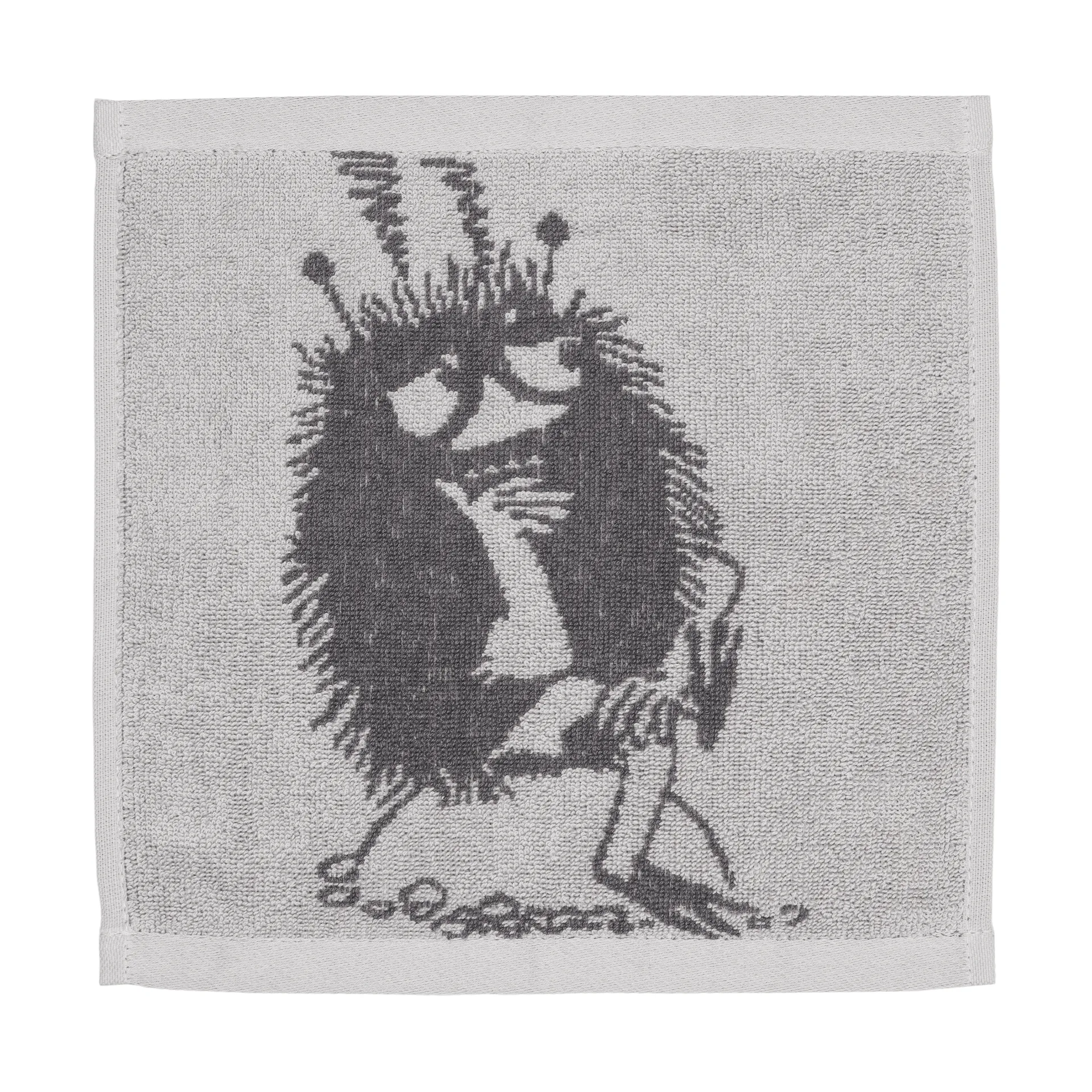 Mumin handduk 25x25 cm, Stinky, grå Moomin Arabia Mumin handduk 25x25 cm, Stinky, grå Moomin Arabia
