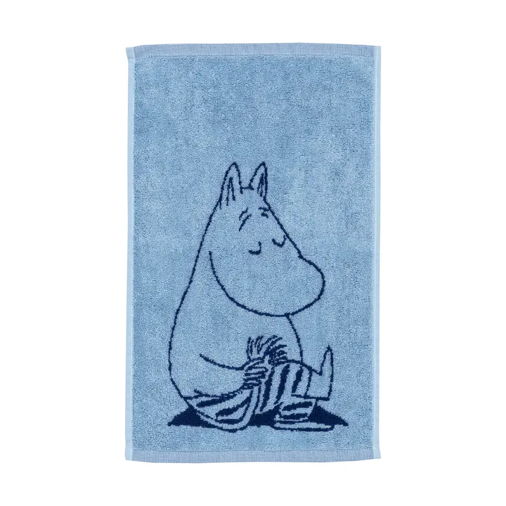 Mumin handduk 30x50 cm - Mumintrollet marinblå - Moomin Arabia