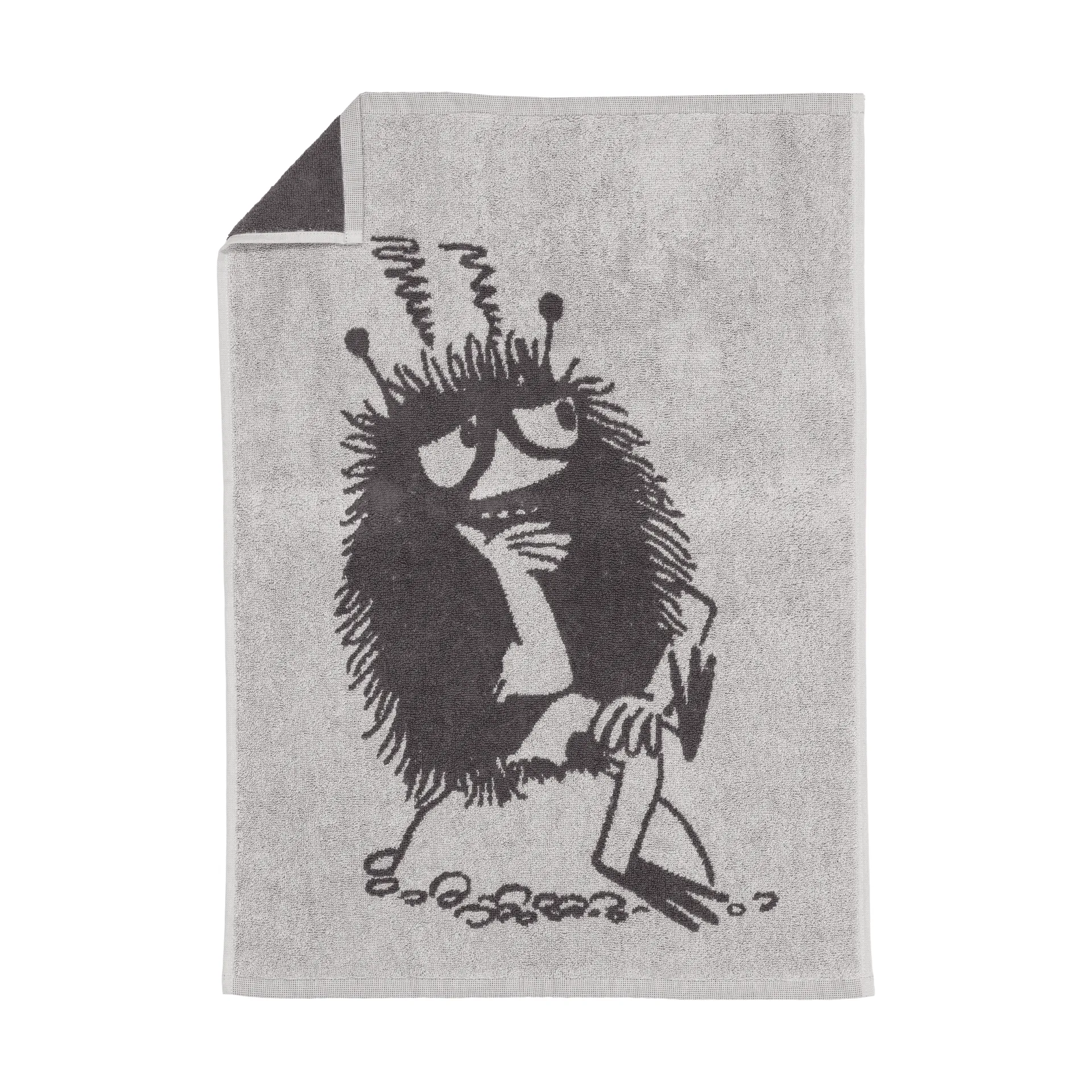 Mumin handduk 50x70 cm, Stinky, grå Moomin Arabia