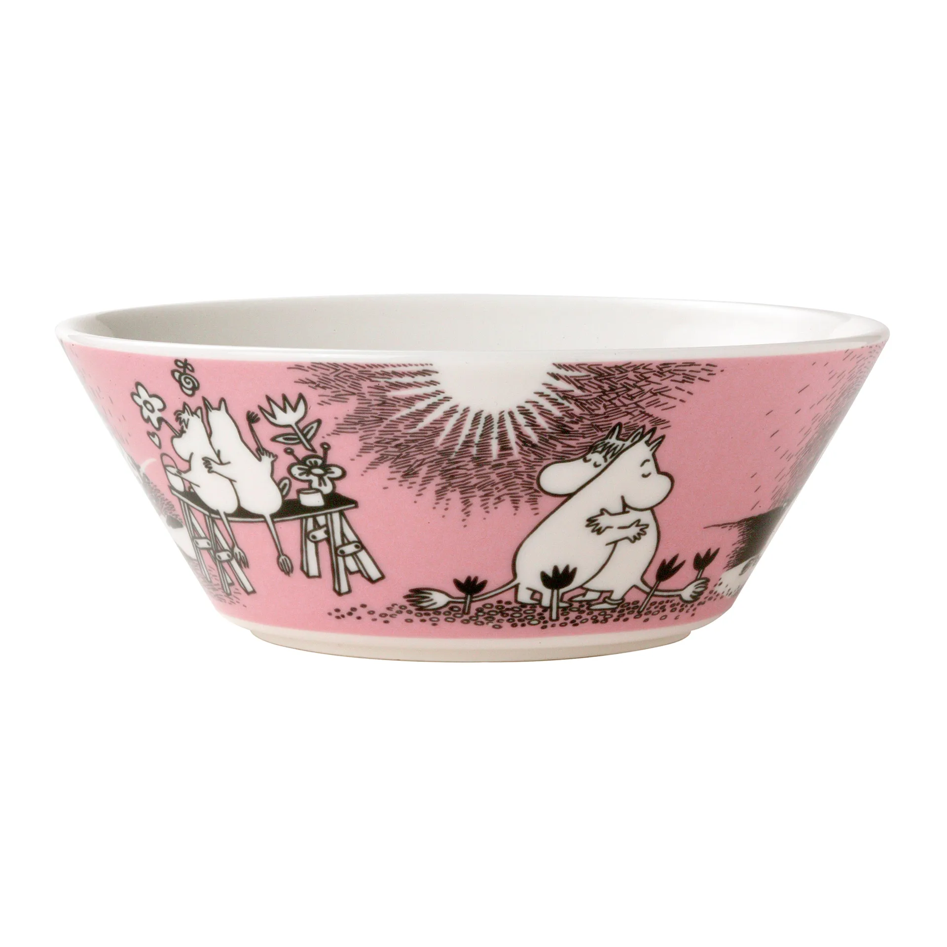 Mumin kärlek Muminskål, rosa Moomin Arabia