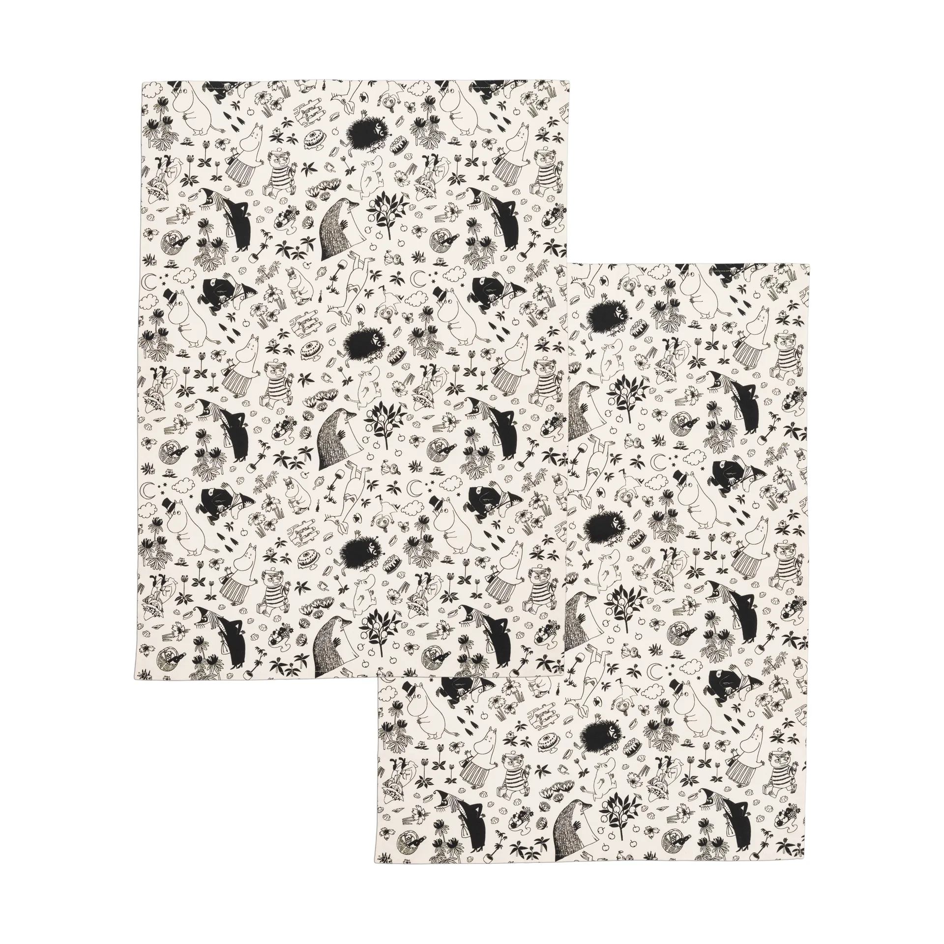 Mumin kökshandduk 50x70 cm 2-pack, Off-white Moomin Arabia