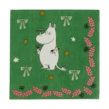 Mumin pappersservett - Kärleksgåva, 33x33 cm, 20-pack - Moomin Arabia