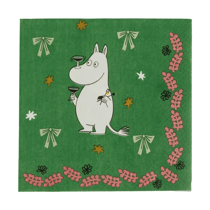 Mumin pappersservett - Kärleksgåva, 33x33 cm, 20-pack - Moomin Arabia