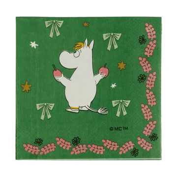 Mumin pappersservett - Kärleksgåva, 33x33 cm, 20-pack - Moomin Arabia