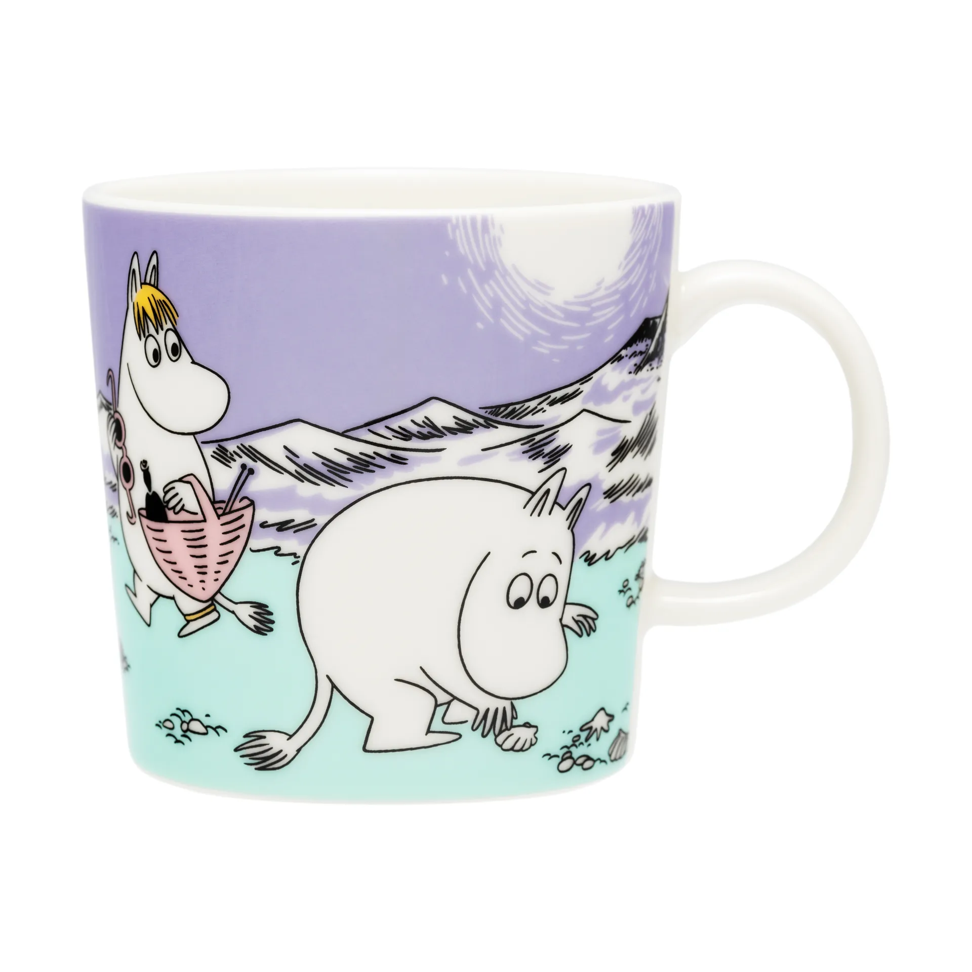 Muminmugg 2025 En dag på stranden, 30 cl Moomin Arabia