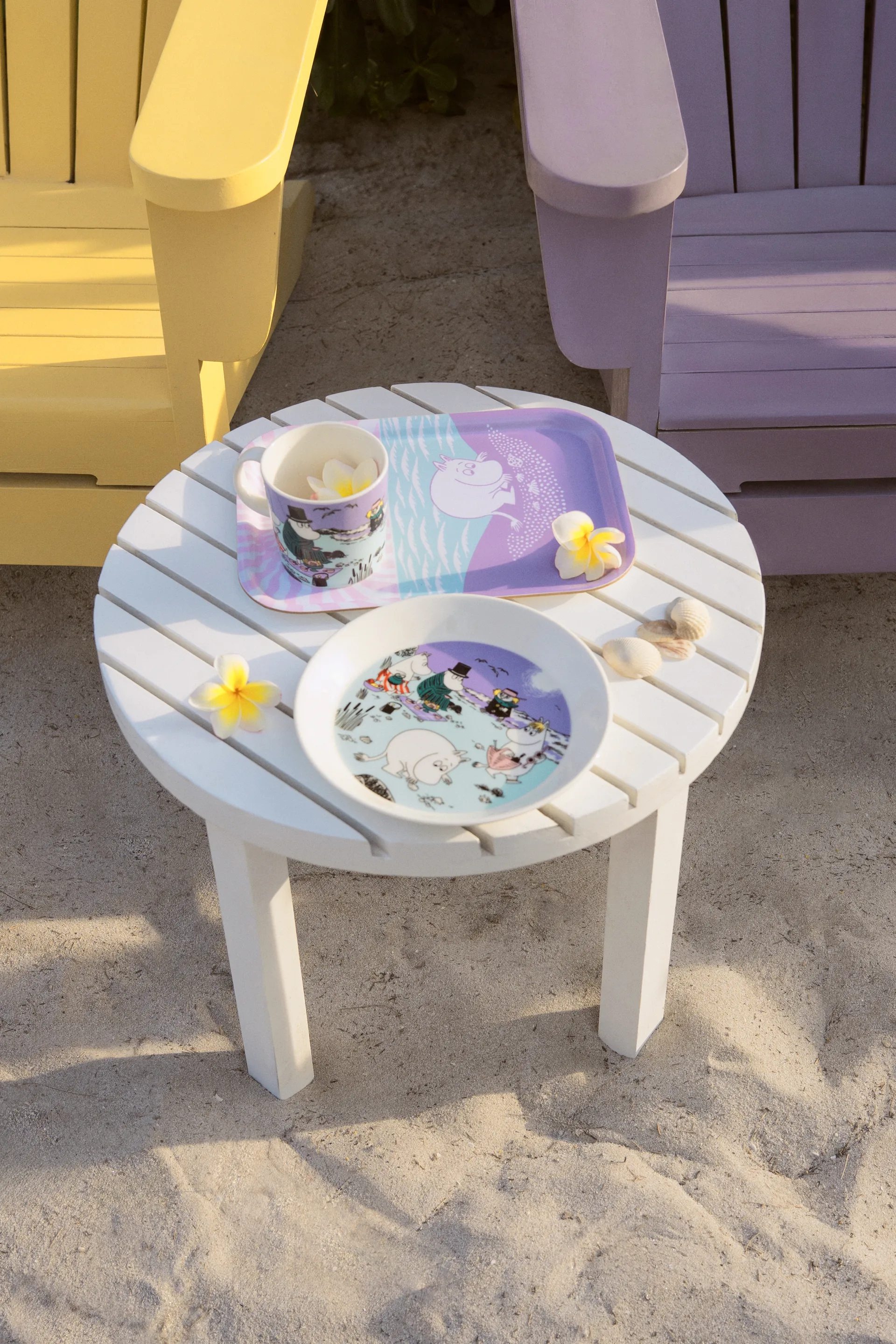 Mumintallrik 2025 En dag på stranden, Ø19,5 cm Moomin Arabia