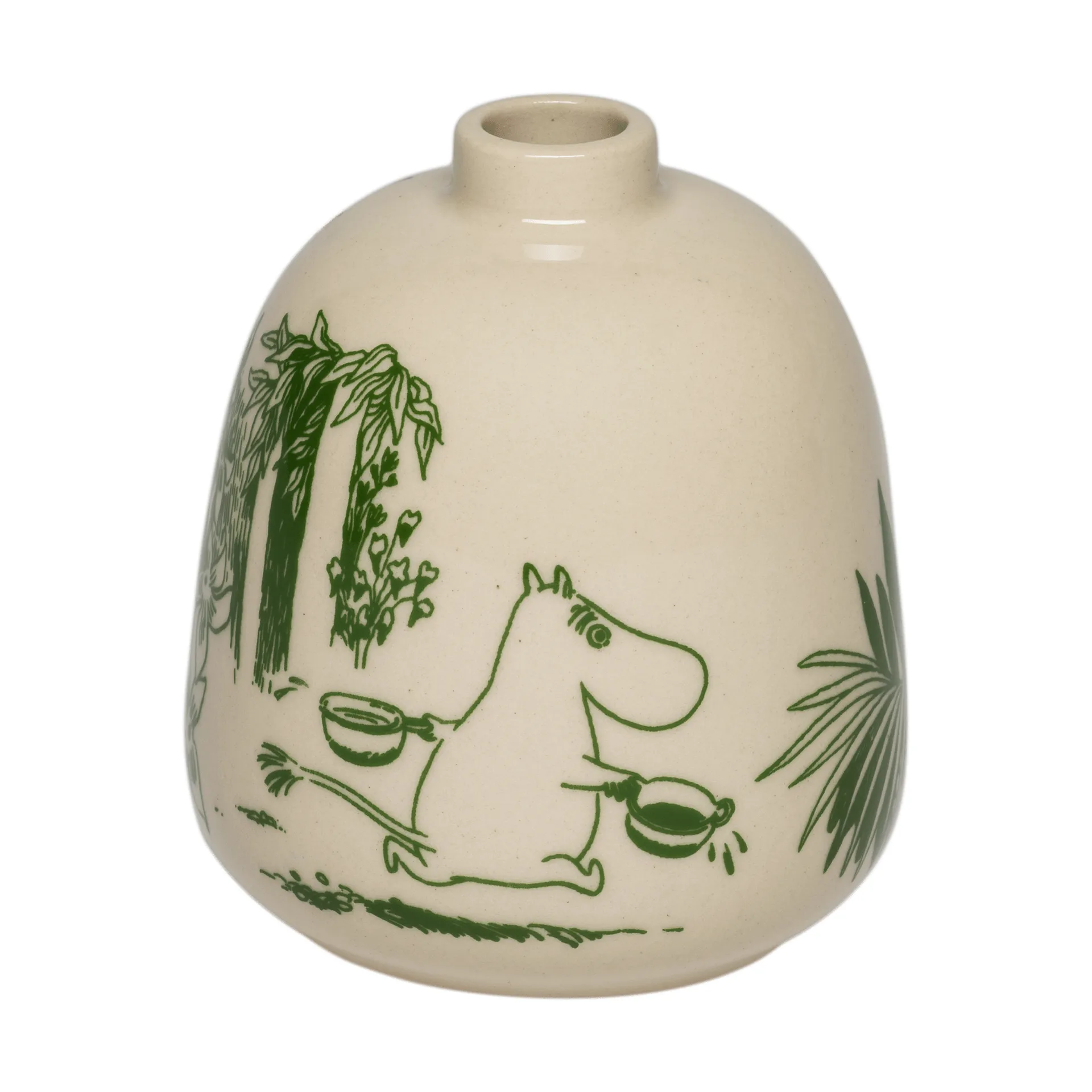 Mystikens skog Mumin vas, Grön, 8,3 cm Moomin Arabia