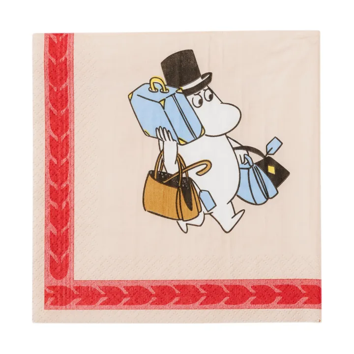Redo för semester Mumin pappersservett 33 cm - 20-pack - Moomin Arabia