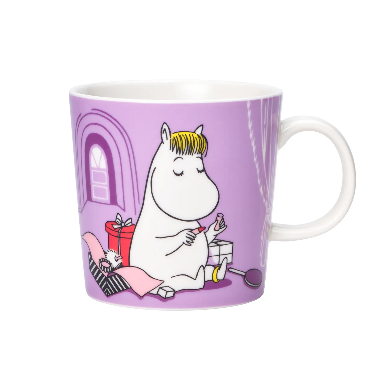 Moomin Arabia Snorkfröken lila Muminmugg 30 cl