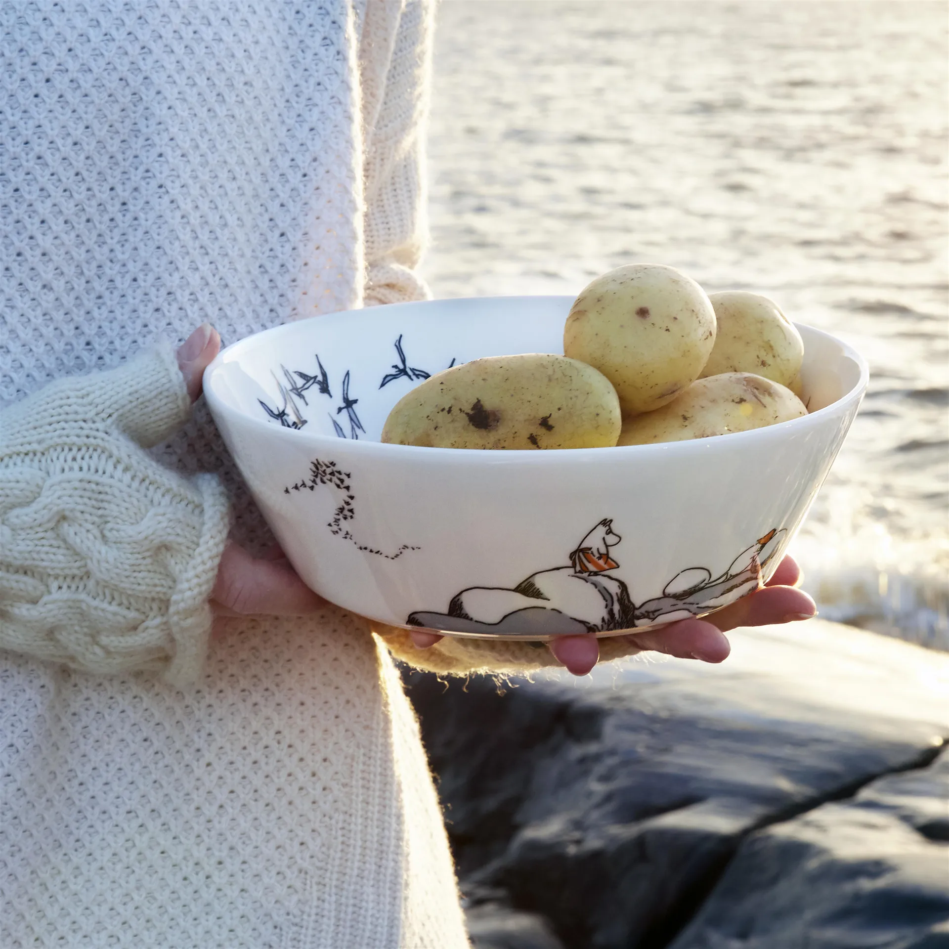 Trogen sitt ursprung Mumin serveringsskål, 23 cm Moomin Arabia