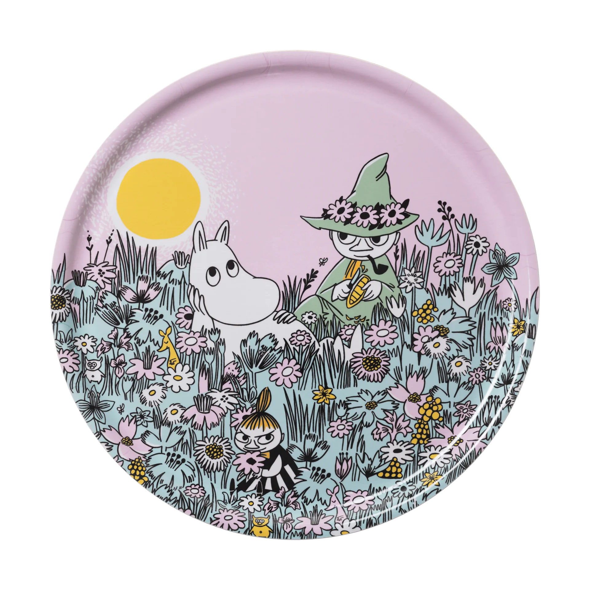 Vänner för alltid mumin bricka, Ø35 cm Moomin Arabia
