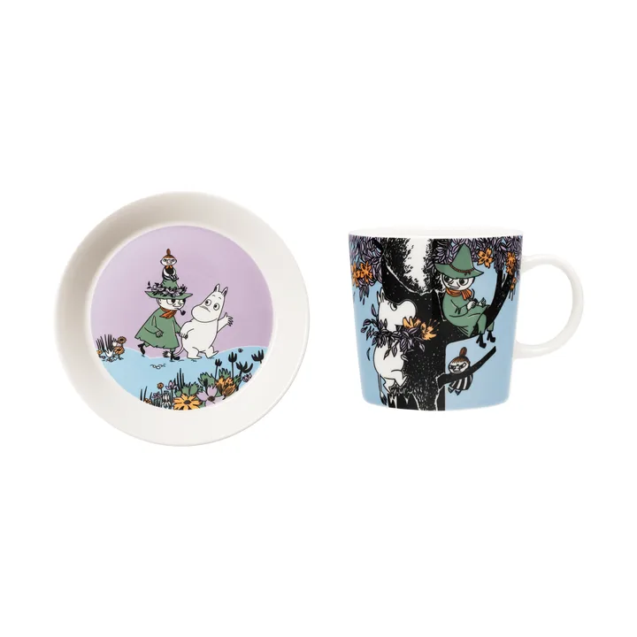 Vänner för alltid Muminmugg & tallrik - 2 delar - Moomin Arabia