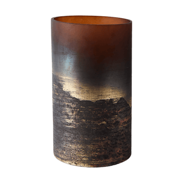 Produktfoto för MUUBS - Vase Lana - Lykta - Vase Lana 25 - Brown/Gold - W:25 x H:14 cm