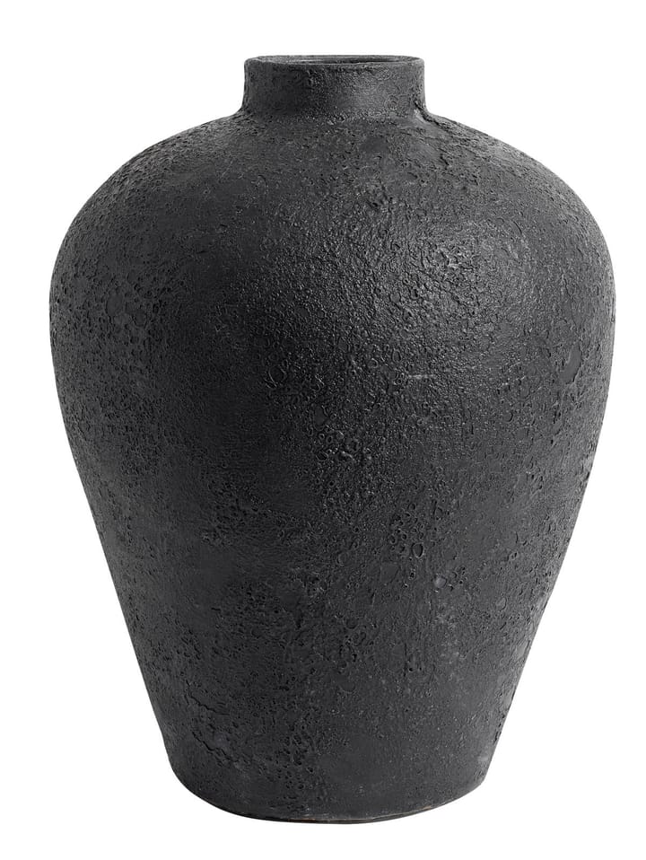 Luna kruka 40 cm, Svart-terracotta MUUBS
