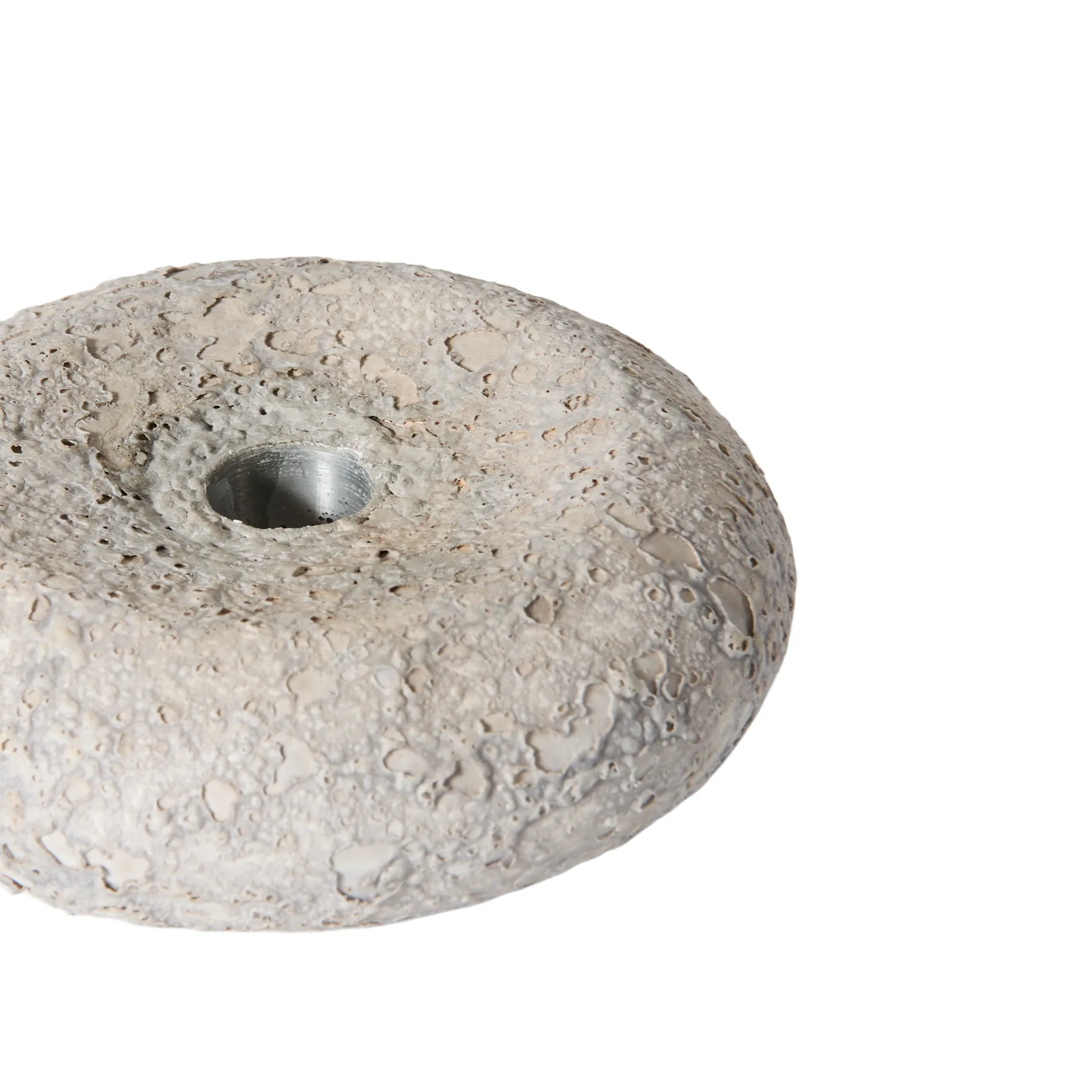 Luna ljusstake, Grey, Ø13x4,8 cm MUUBS