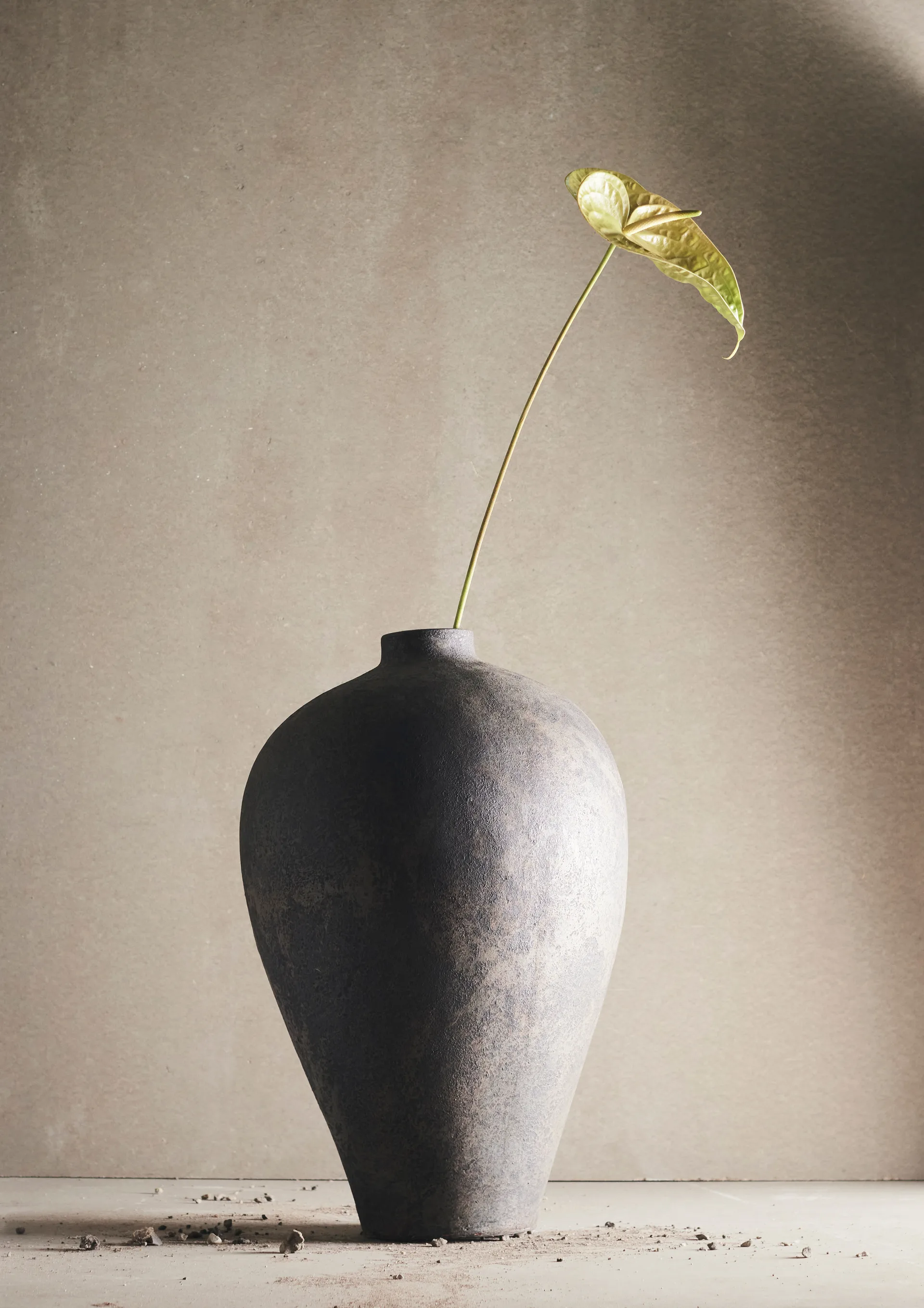 Memory kruka-vas 60 cm, Brun/grå terracotta MUUBS