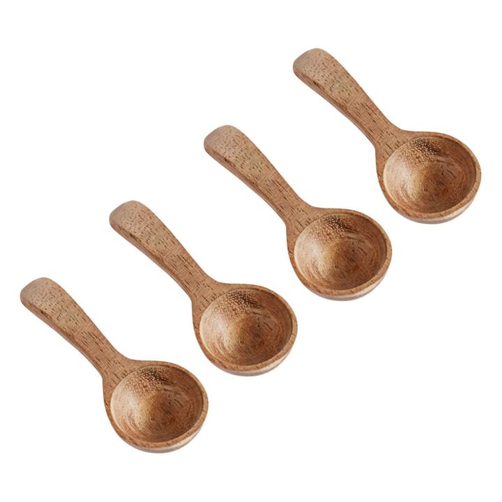 Muubs teak saltsked 4-pack - Natur - MUUBS