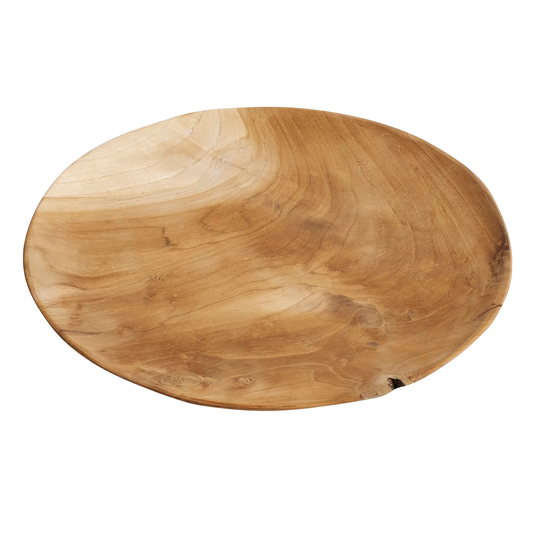 Muubs teak tallrik 37 cm, Natur MUUBS