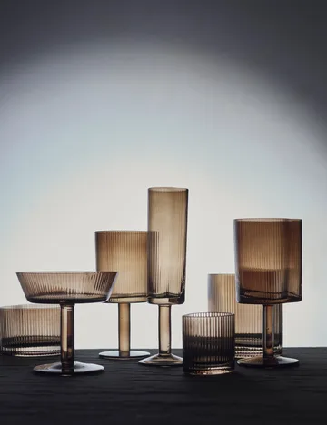 Ripe rödvinsglas 29,5 cl - Smoked brown - MUUBS