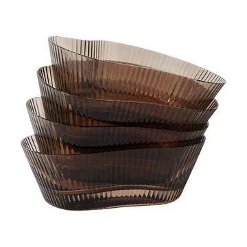 Ripe skål 4-pack - Smoked brown - MUUBS