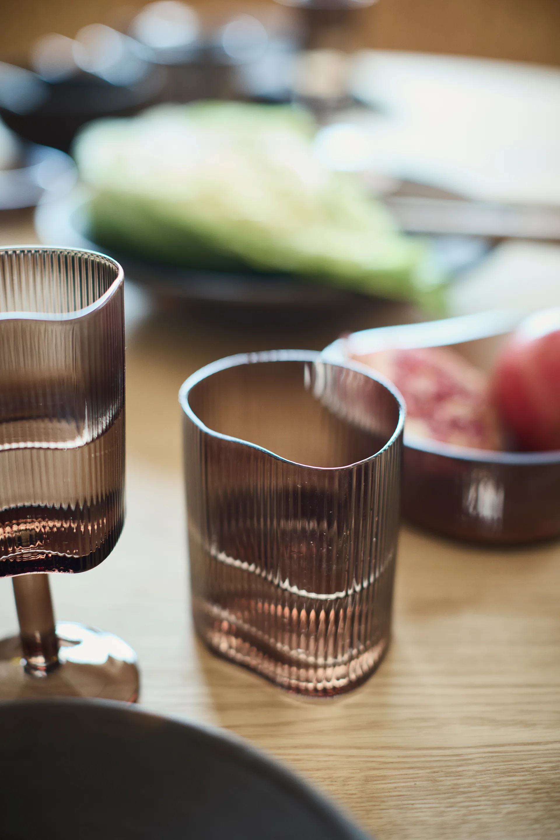 Ripe vitvinsglas 21 cl, Smoked brown MUUBS