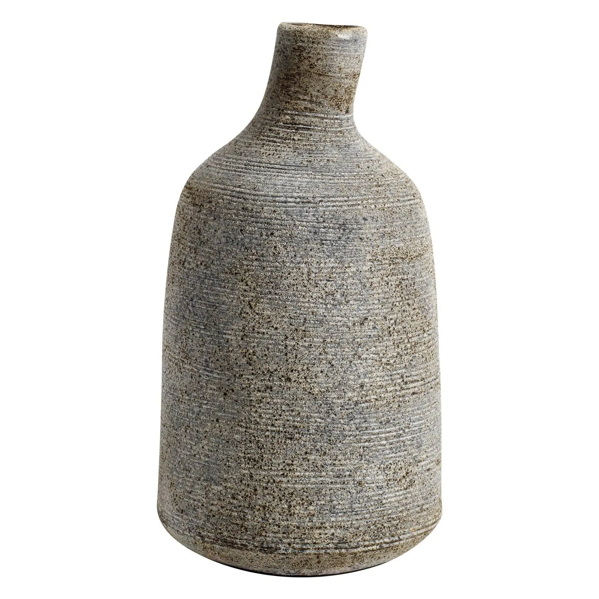 MUUBS Stain vas large 26 cm Gr&aring;-brun
