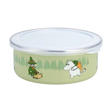 Campers Mumin emaljburk med lock - 0,8 L - Muurla
