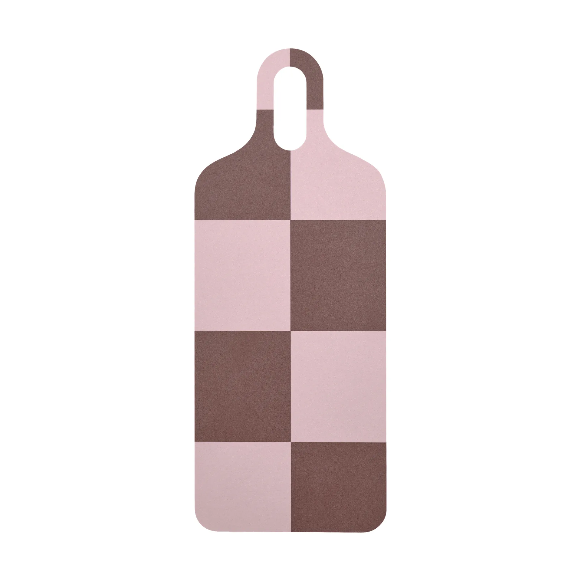 Checks & Stripes bricka 13x33 cm, Brown-pink-green Muurla