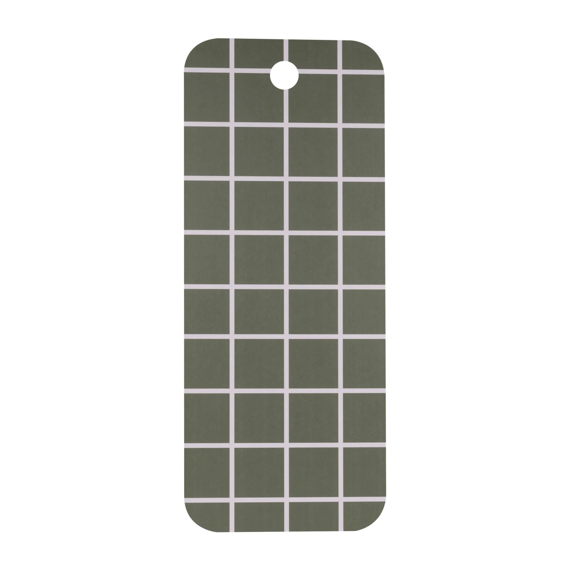 Checks & Stripes bricka 18x44 cm, Green-beige Muurla