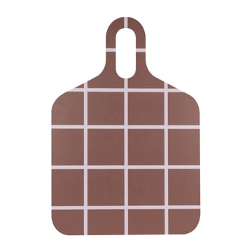 Läs mer om Muurla Checks & Stripes bricka 30x44 cm Brown-beige