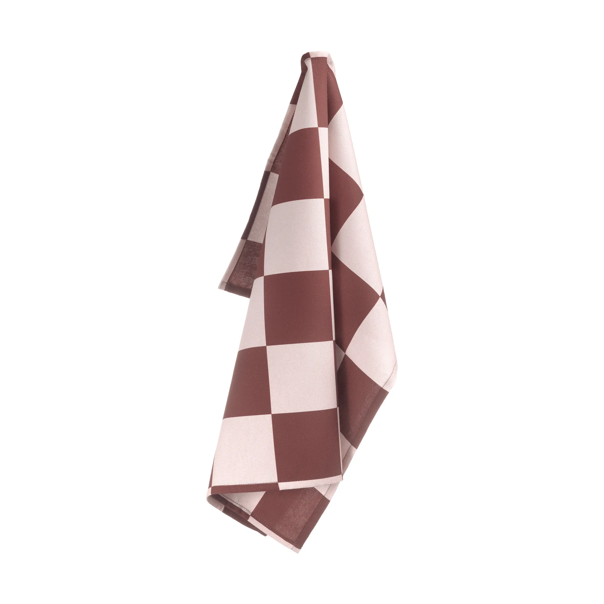 Checks & Stripes kökshandduk, Brown-pink, 50x65cm Muurla
