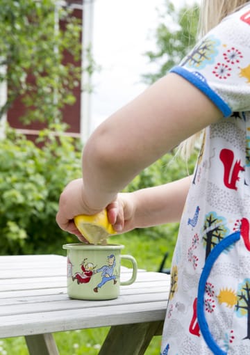 Emil och Ida emaljmugg 2,5 dl - Grön - Muurla