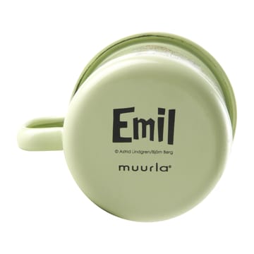 Emil och Ida emaljmugg 2,5 dl - Grön - Muurla