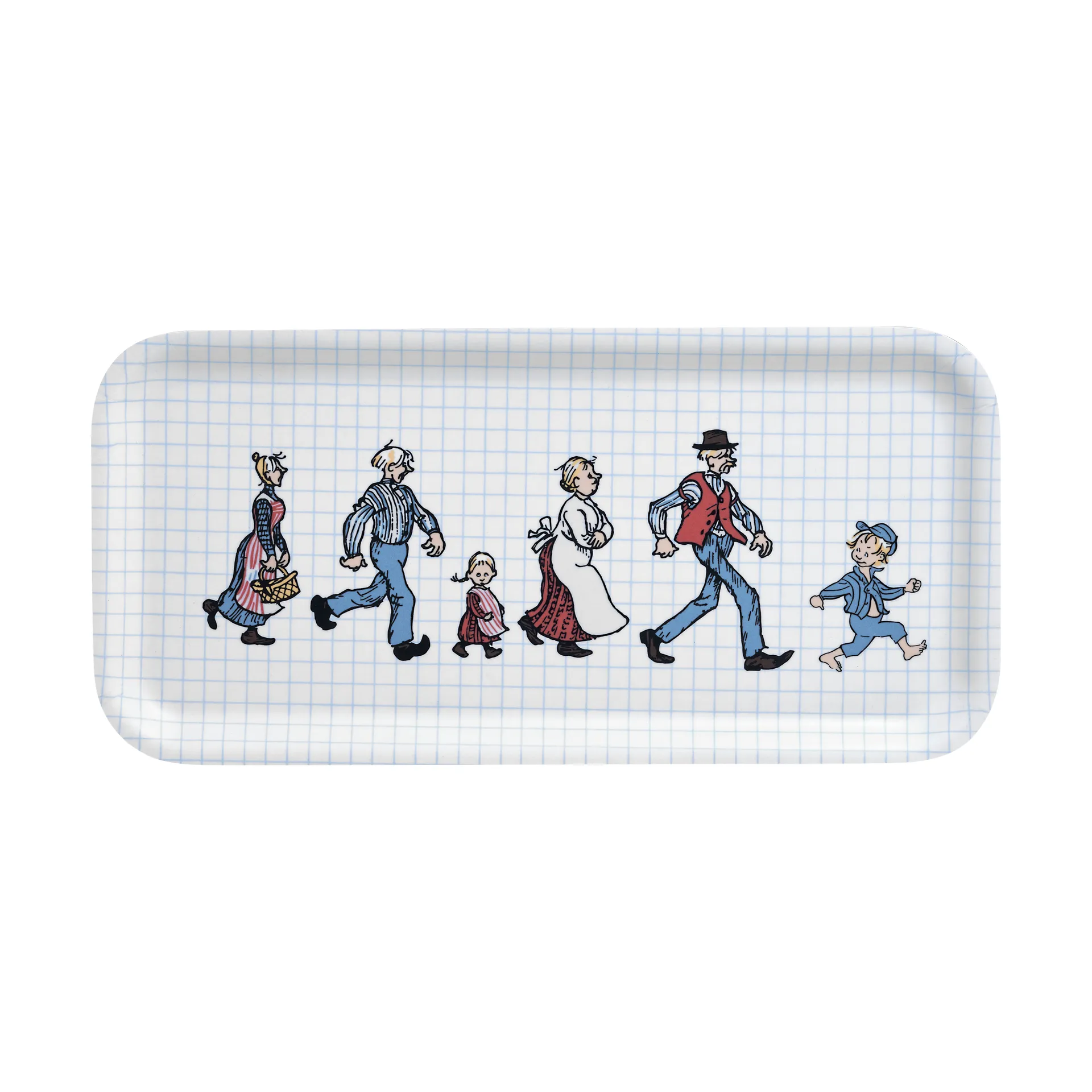 Emil The Katthult Folks bricka 13x27 cm, Björk Muurla