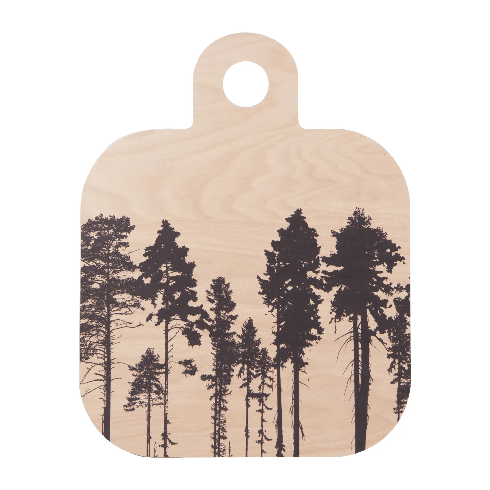 Forest skärbräda 25x32 cm, natur-svart Muurla