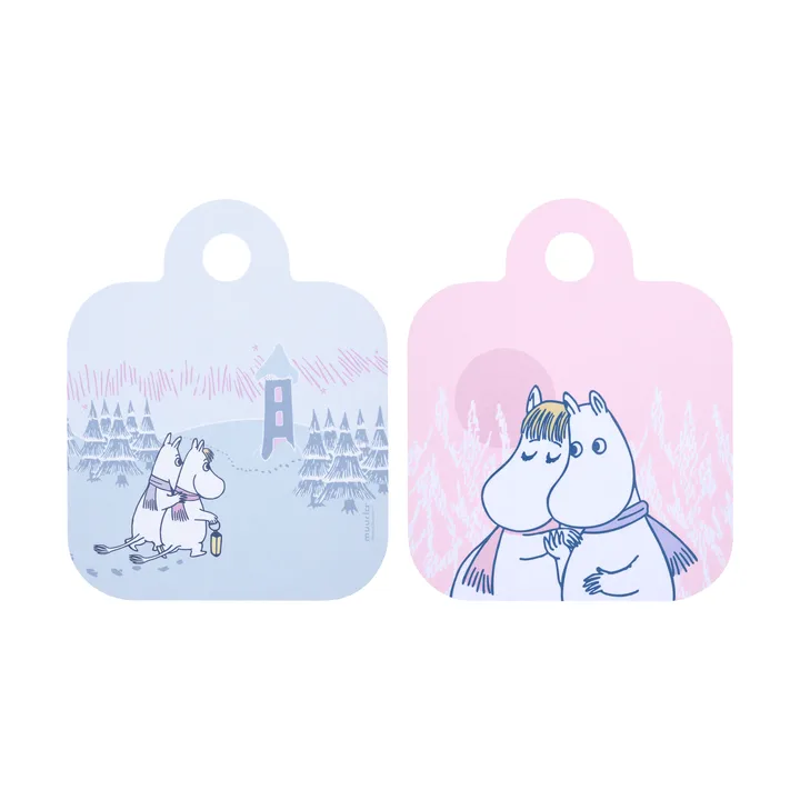 Frosty Day Mumin Chop & Serve bricka - 20x25 cm - Muurla
