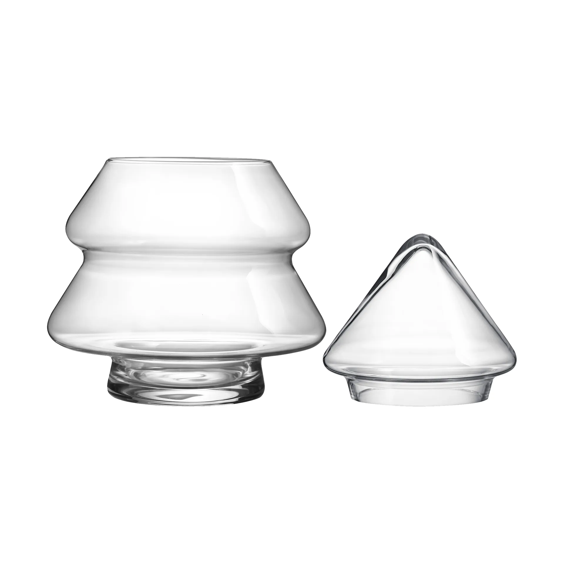 Glass tree glasburk med lock, 20 cm Muurla