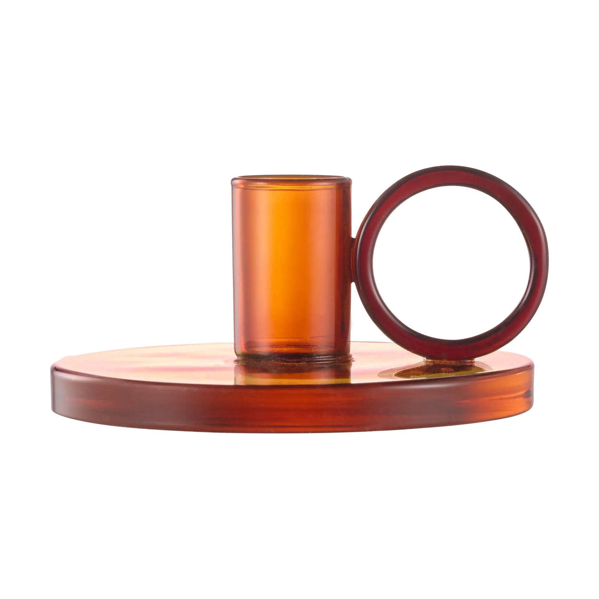 Loop ljusstake Ø11 cm, Amber Muurla