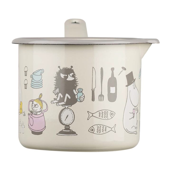 Moomin Bon Appétit kastrull 1,3 liter, Beige Muurla