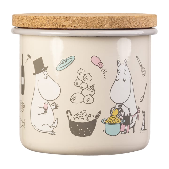 Moomin emaljburk med korklock 1,3 l, Bon Appétit Muurla