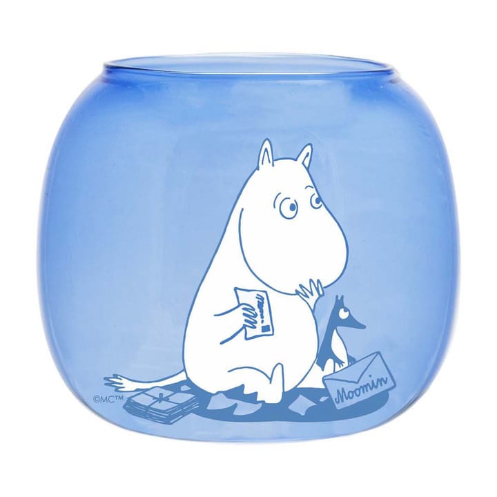 Moomin ljuslykta/skål Ø9 cm, Blue Muurla