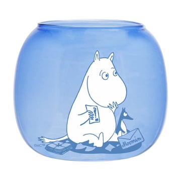 Muurla Moomin ljuslykta/skål Ø9 cm Blue