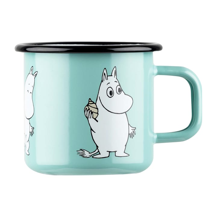 Moomin Retro emaljmugg 37 cl - Mint - Muurla